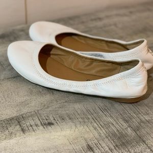 White Ballet Flats